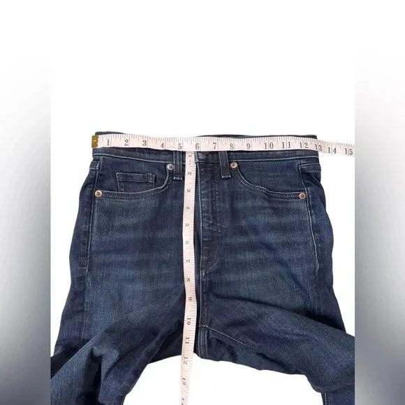 VERONICA BEARD Womens Jeans Carly “11 Kick Flare In Midnight Stretch Size 24 - Picture 8 of 14